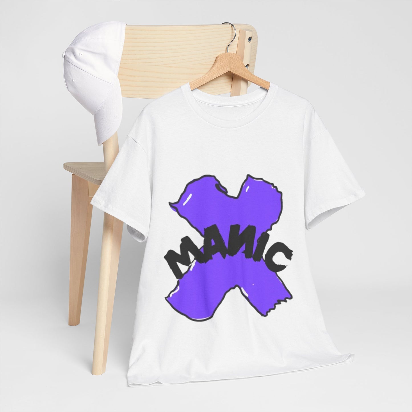 Manic X Graffiti BMX Skateboard Tee, Streetwear Alternative Urban Clothing, Unisex Shirt for Skaters, Extreme Sports Gift